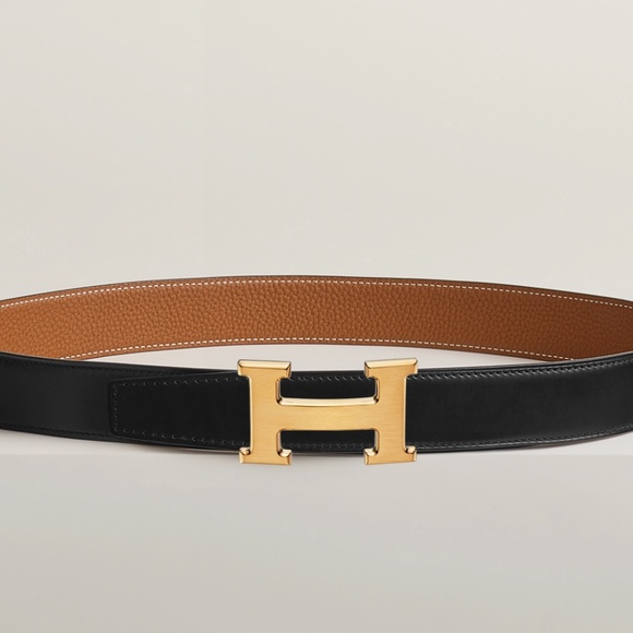 Hermes H belt buckle & Reversible leather strap 32 mm - Picture 5 of 5